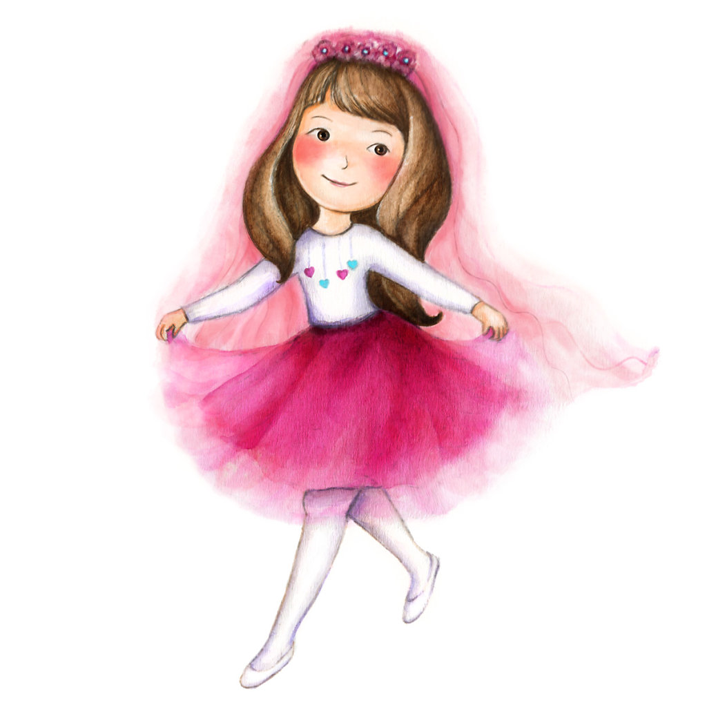 Arisha in pink skirt